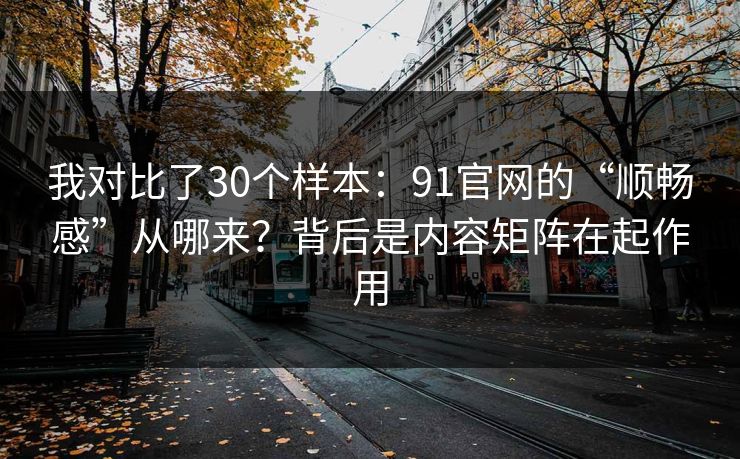 我对比了30个样本：91官网的“顺畅感”从哪来？背后是内容矩阵在起作用